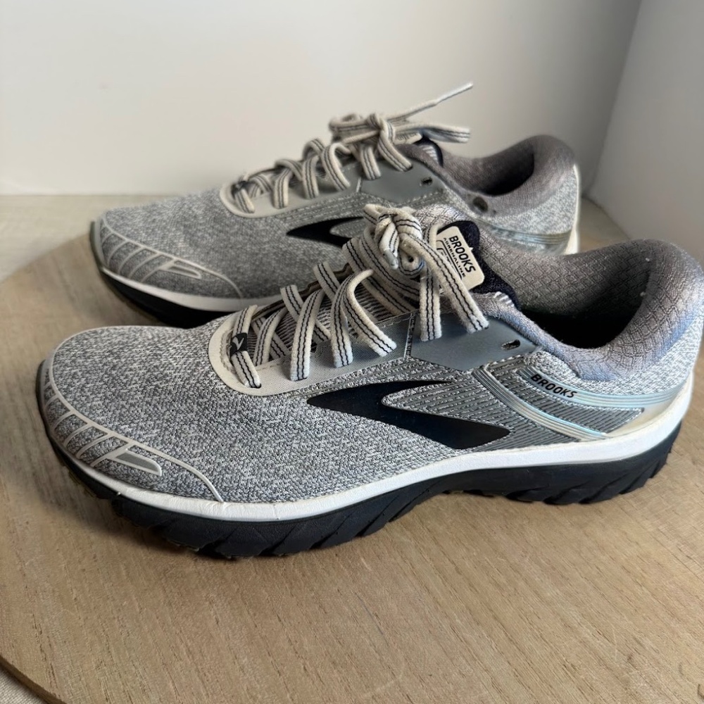 Brooks Ghost 12 Womens Running Shoes Gray Black Size 9 Medium EU 40.5 - Picture 1 of 8